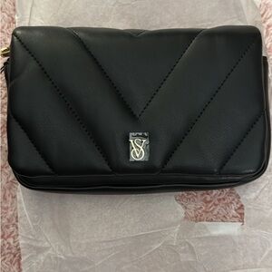 Victoria's Secret Black Quilted Clutch